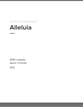 Alleluia SATB choral sheet music cover